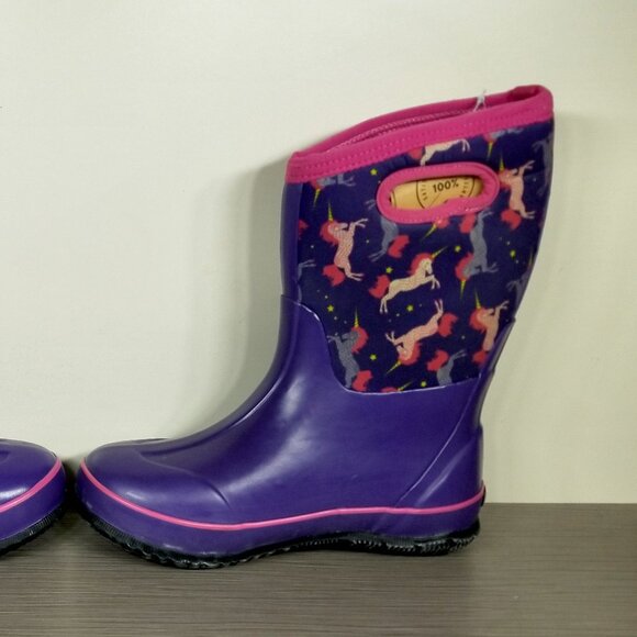 Bogs Classic Unicorns Multi Boot, Purple/Multicolor, Little Kid Size 4 US / 37 - Picture 8 of 12